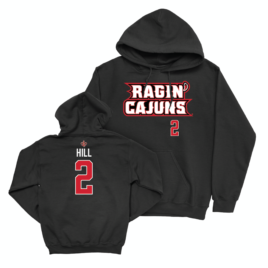 Louisiana Women's Volleyball Black Ragin' Cajuns Hoodie - Lauryn Hill Small