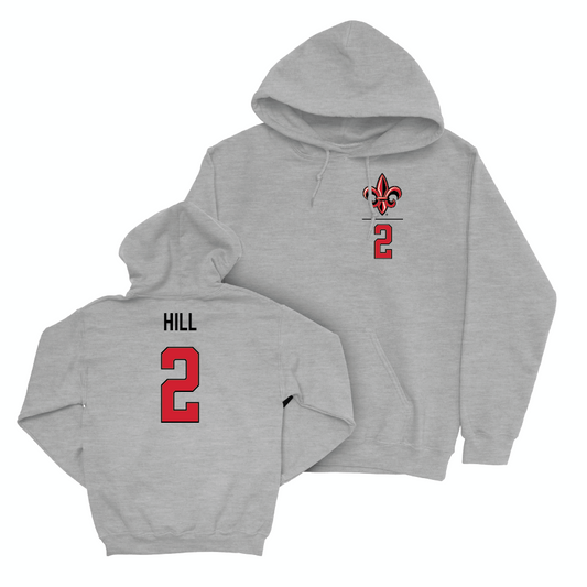 Louisiana Women's Volleyball Sport Grey Logo Hoodie - Lauryn Hill Small