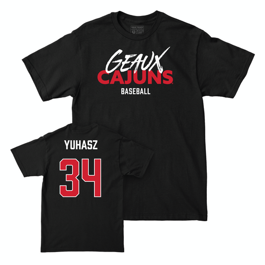 Louisiana Baseball Black Geaux Tee - Luke Yuhasz Small