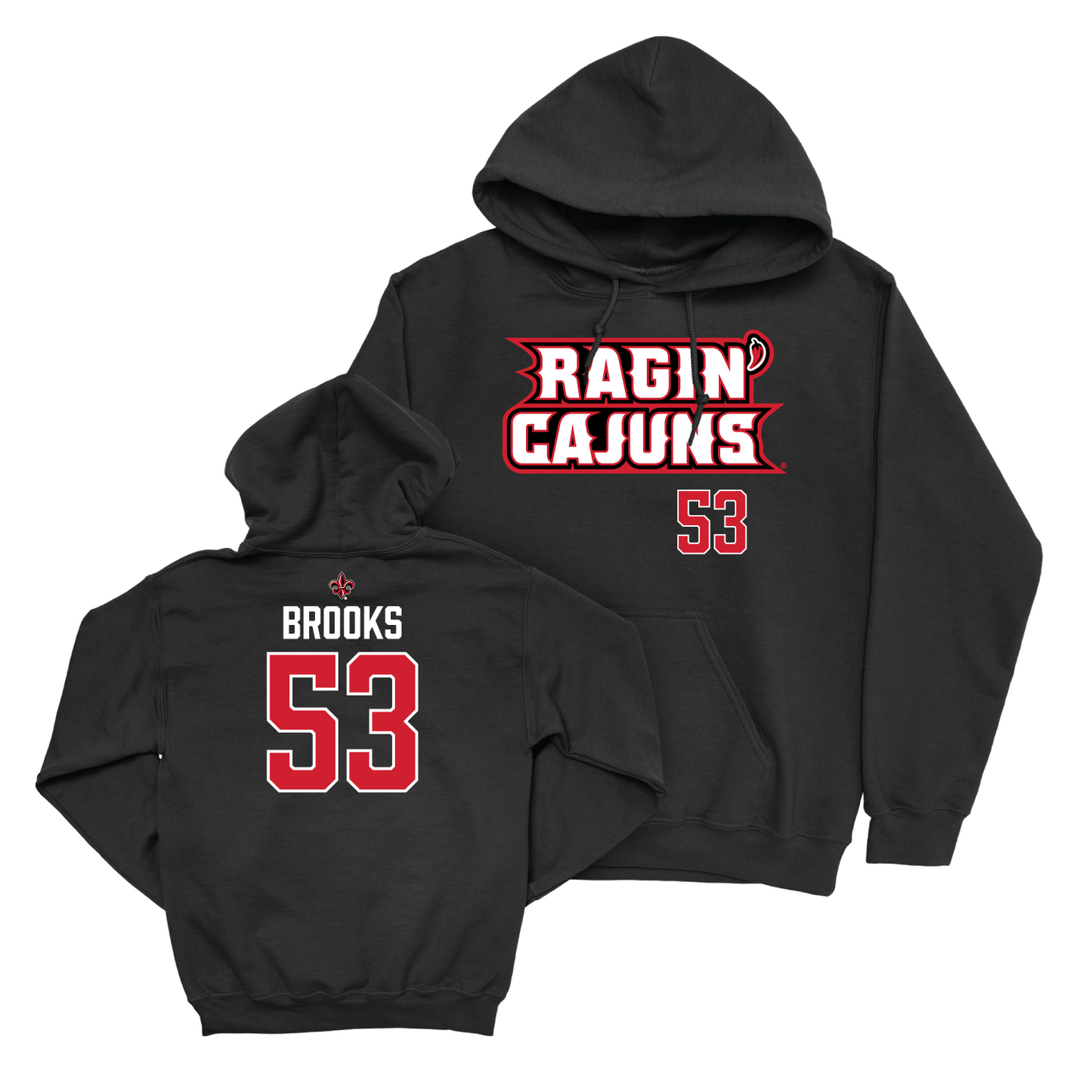 Louisiana Baseball Black Ragin' Cajuns Hoodie - Murphy Brooks Small