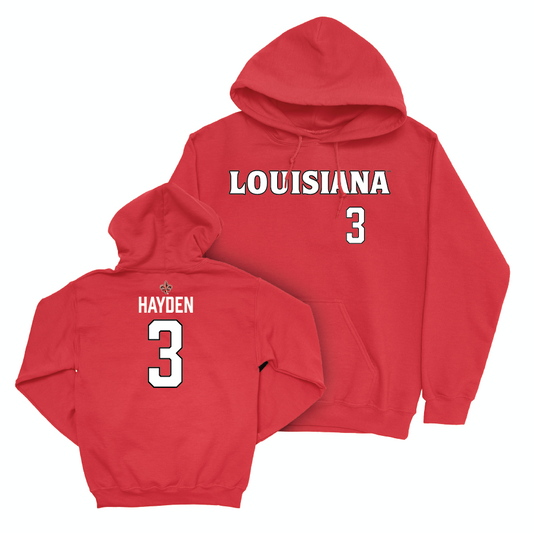 Louisiana Softball Red Wordmark Hoodie - Maddie Hayden Small