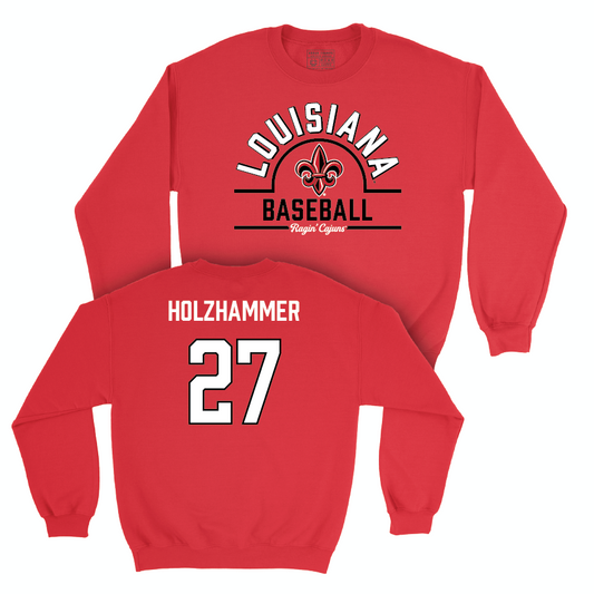 Louisiana Baseball Red Arch Crew  - Matthew Holzhammer Small