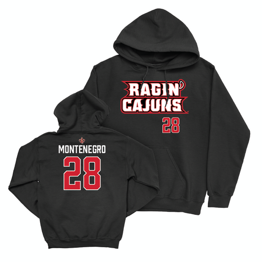 Louisiana Women's Soccer Black Ragin' Cajuns Hoodie - Penelope Montenegro Small