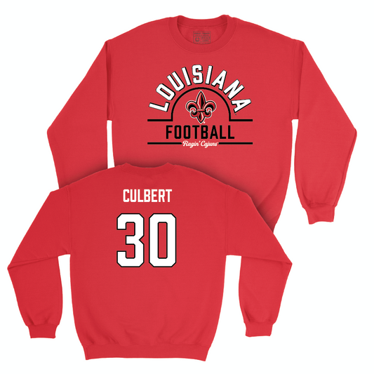 Louisiana Football Red Arch Crew - Trayv'on Culbert Small