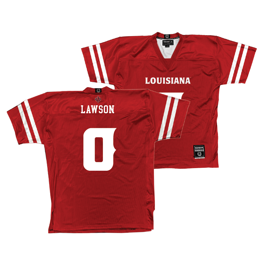 Louisiana Football Red Jersey - Jordan Lawson | #0