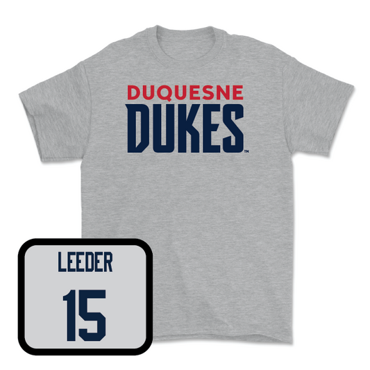 Duquesne Women's Soccer Sport Grey Lock Tee - Mackenzie Leeder