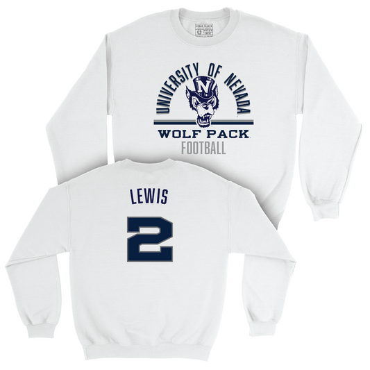 Nevada Football White Classic Crew    - Brendon Lewis