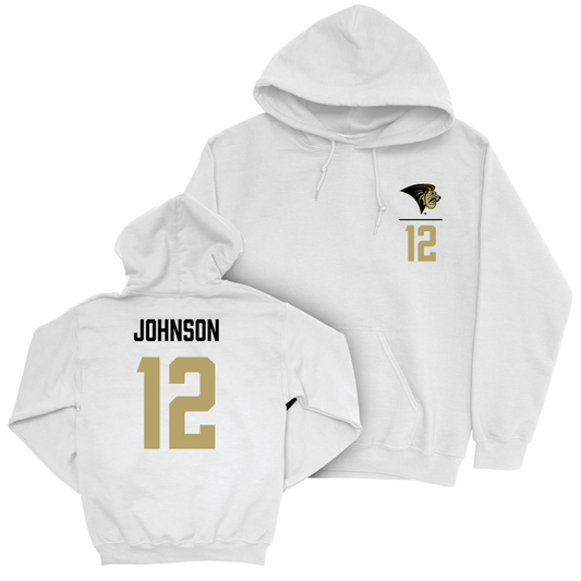 Lindenwood Women's Soccer White Logo Hoodie - Anna Johnson Small