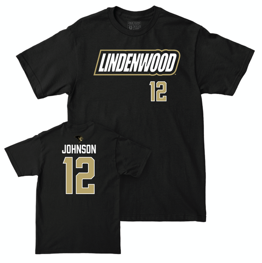 Lindenwood Women's Soccer Black Sideline Tee - Anna Johnson Small