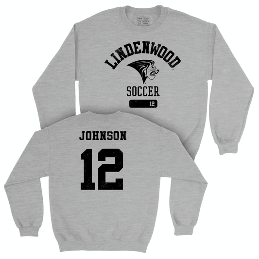 Lindenwood Women's Soccer Sport Grey Varsity Crew - Anna Johnson Small