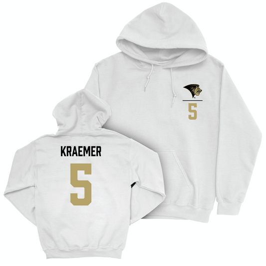 Lindenwood Women's Volleyball White Logo Hoodie - Anna Kraemer Small