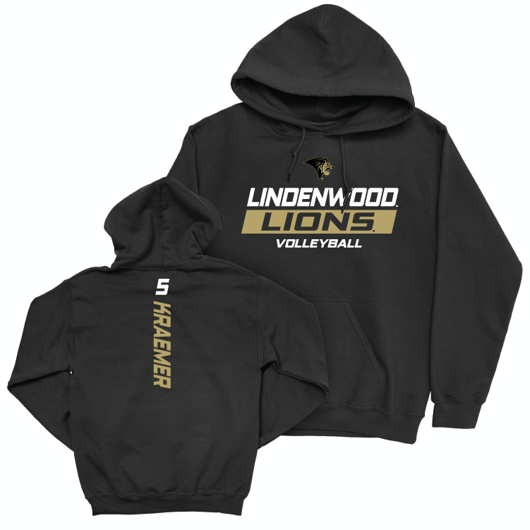 Lindenwood Women's Volleyball Black Rush Hoodie - Anna Kraemer Small