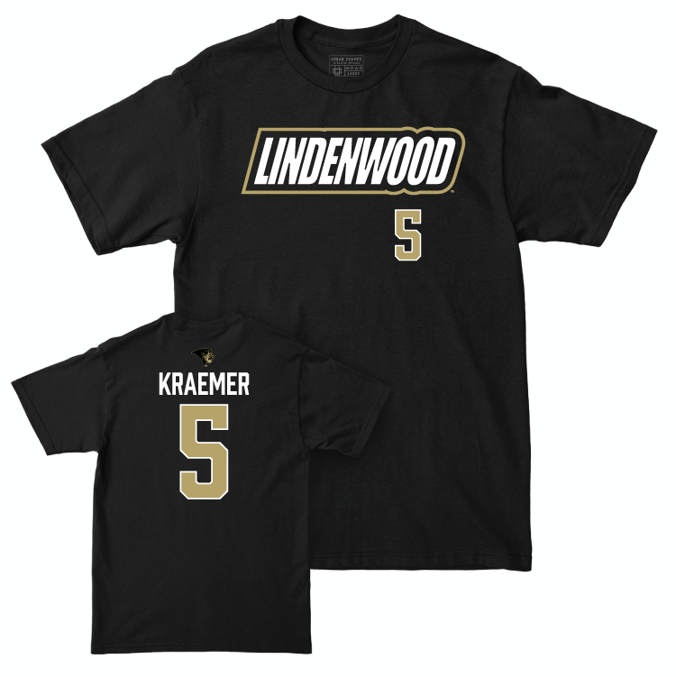 Lindenwood Women's Volleyball Black Sideline Tee - Anna Kraemer Small