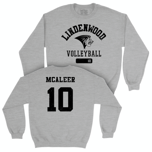 Lindenwood Women's Volleyball Sport Grey Varsity Crew - Addy McAleer Small