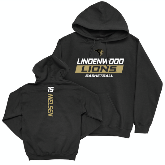 Lindenwood Women's Basketball Black Rush Hoodie - Alyssa Nielsen Small