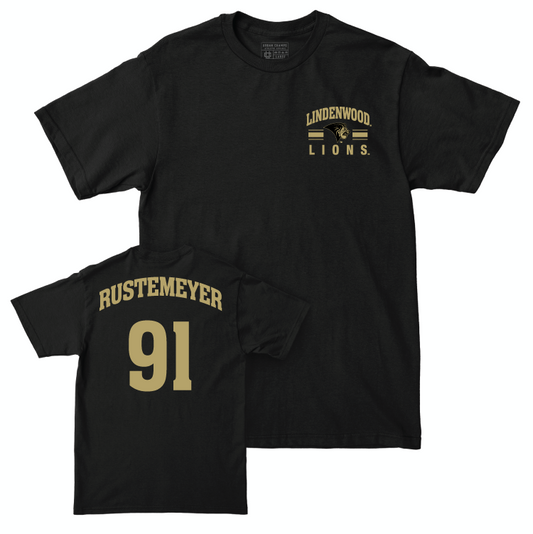 Lindenwood Football Black Victory Tee - Ashtin Rustemeyer Small