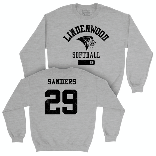 Lindenwood Softball Sport Grey Varsity Crew - Anna Sanders Small