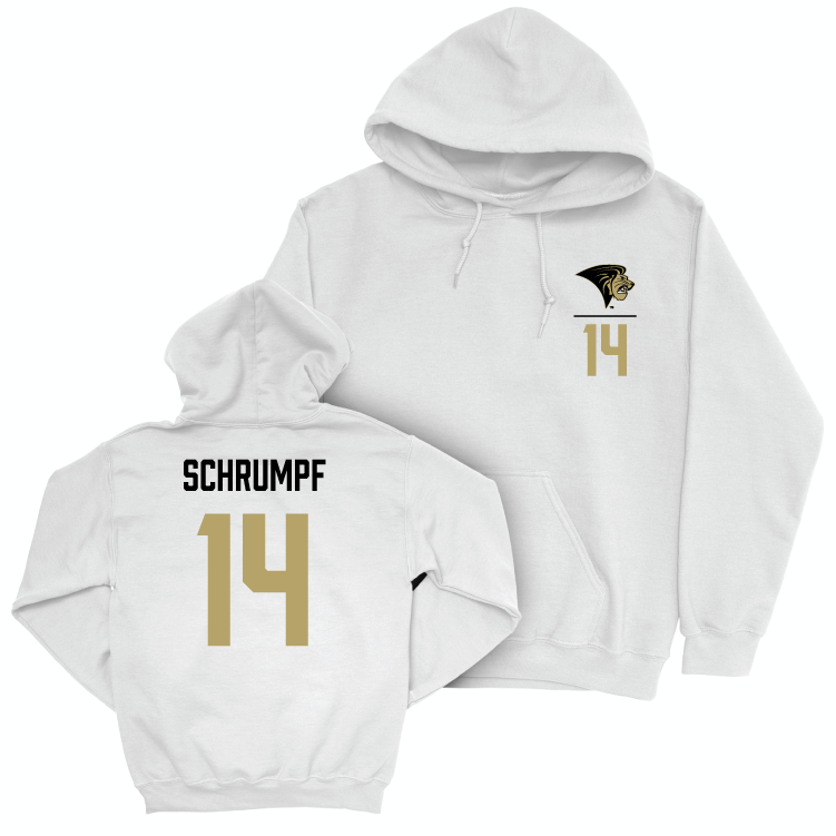 Lindenwood Women's Soccer White Logo Hoodie - Allison Schrumpf Small