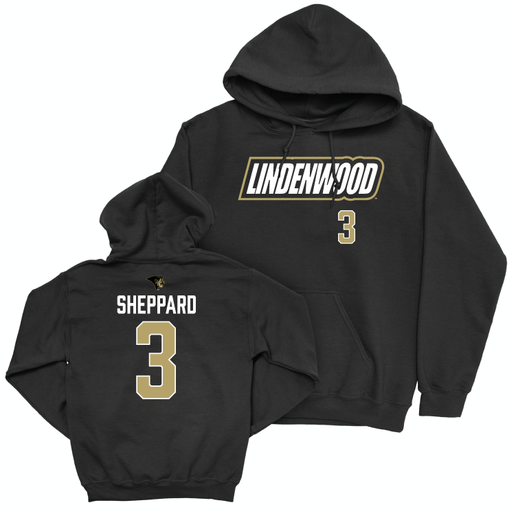 Lindenwood Women's Beach Volleyball Black Sideline Hoodie - Aubrey Sheppard Small