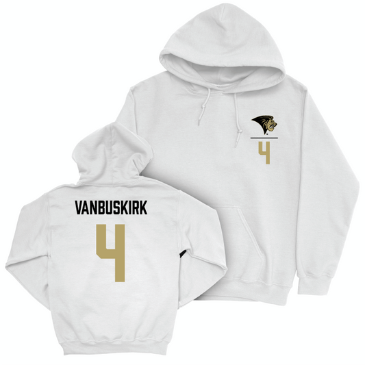 Lindenwood Women's Volleyball White Logo Hoodie - Abby VanBuskirk Small