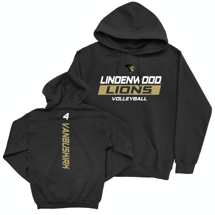 Lindenwood Women's Volleyball Black Rush Hoodie - Abby VanBuskirk Small