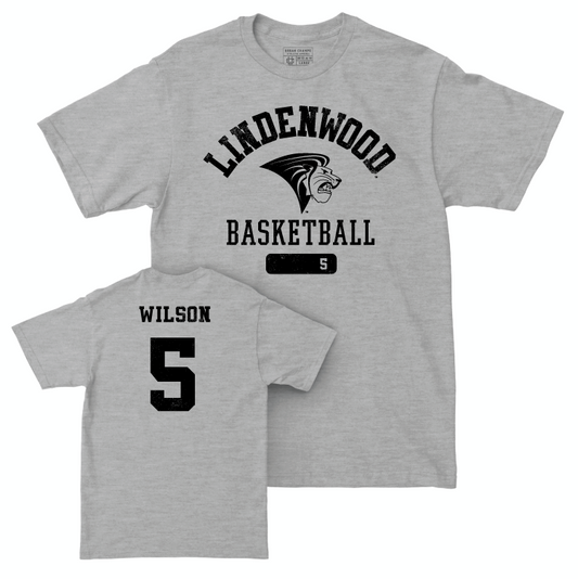 Lindenwood Women's Basketball Sport Grey Varsity Tee - Aalayah Wilson Small