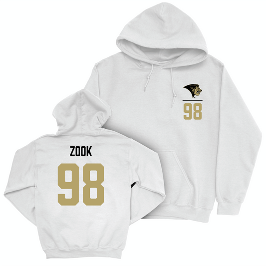 Lindenwood Football White Logo Hoodie - Andrew Zook Small