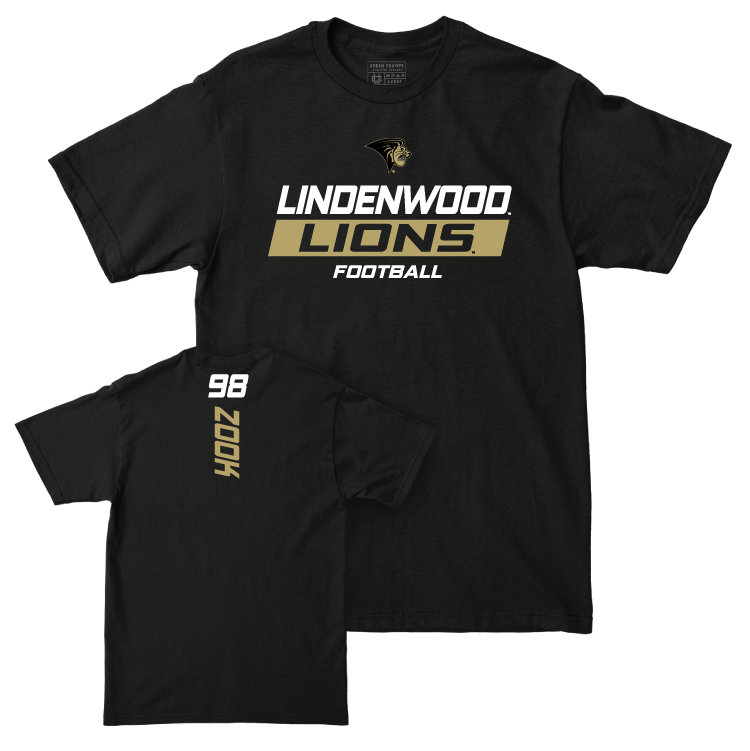 Lindenwood Football Black Rush Tee - Andrew Zook Small