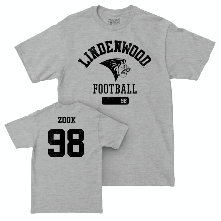 Lindenwood Football Sport Grey Varsity Tee - Andrew Zook Small