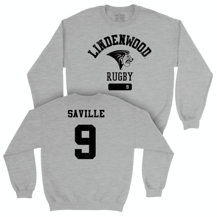 Lindenwood Women's Rugby Sport Grey Varsity Crew - Branwen Saville Small