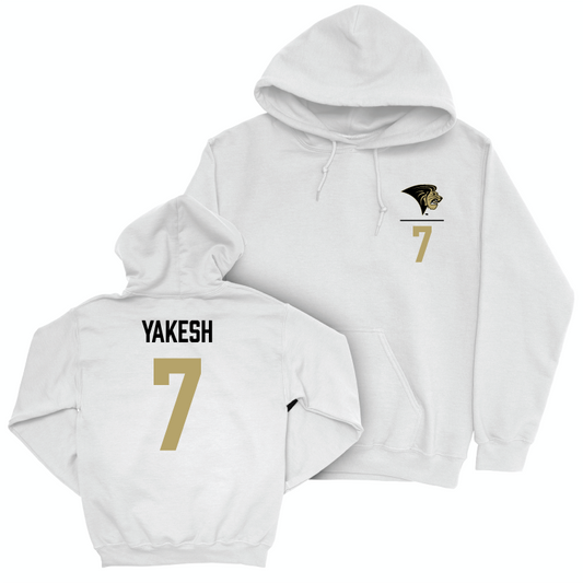 Lindenwood Men's Ice Hockey White Logo Hoodie - Brady Yakesh Small