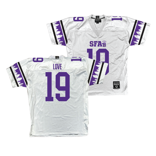 SFA Football White Jersey - Ty Love | #19