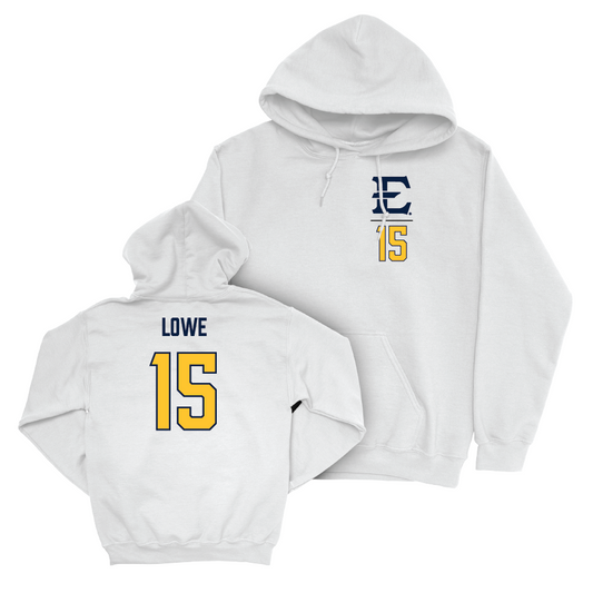 ETSU Women's Volleyball White Logo Hoodie  - Amanda Lowe