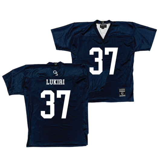 Georgia Southern Football Navy Jersey - Kevin Lukiri