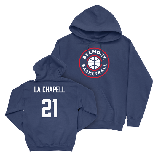 Belmont Women's Basketball Navy Hardwood Hoodie  - Emily La Chapell