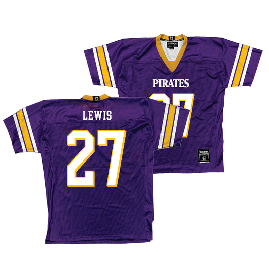 East Carolina Purple Football Jersey   - Omarion Lewis