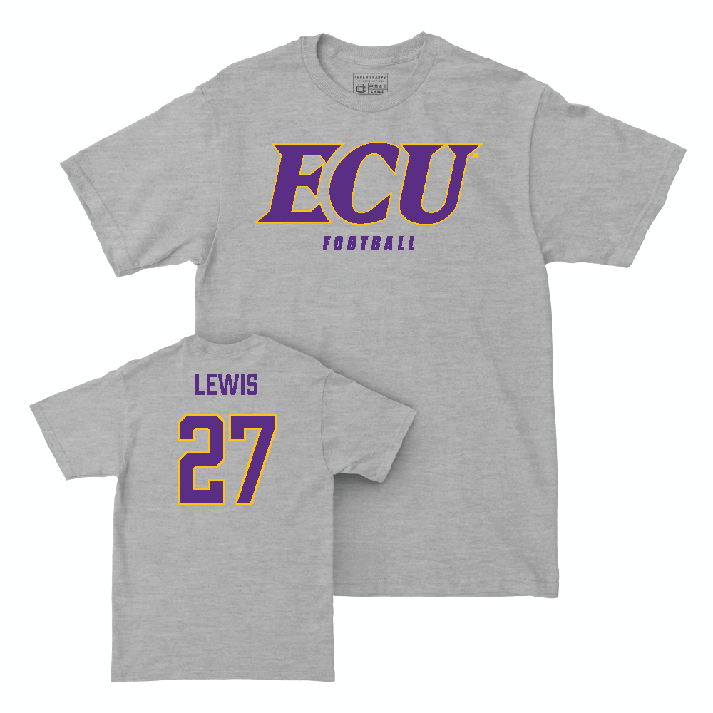 East Carolina Football Sport Grey ECU Tee   - Omarion Lewis