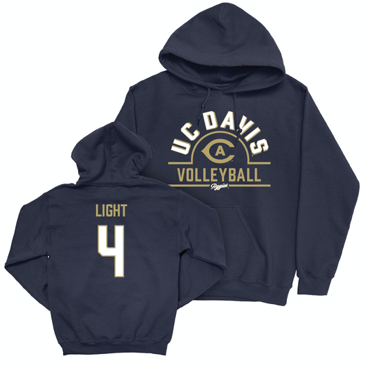 UC Davis Women's Volleyball Navy Arch Hoodie  - Jade Light