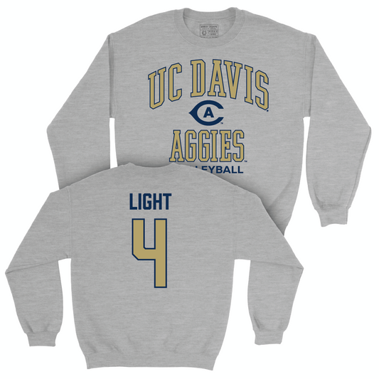 UC Davis Women's Volleyball Sport Grey Classic Crew  - Jade Light