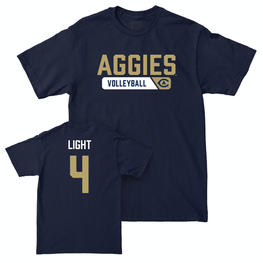 UC Davis Women's Volleyball Navy Staple Tee  - Jade Light