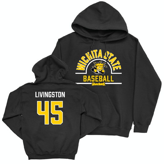 Wichita State Baseball Black Arch Hoodie  - Josh Livingston