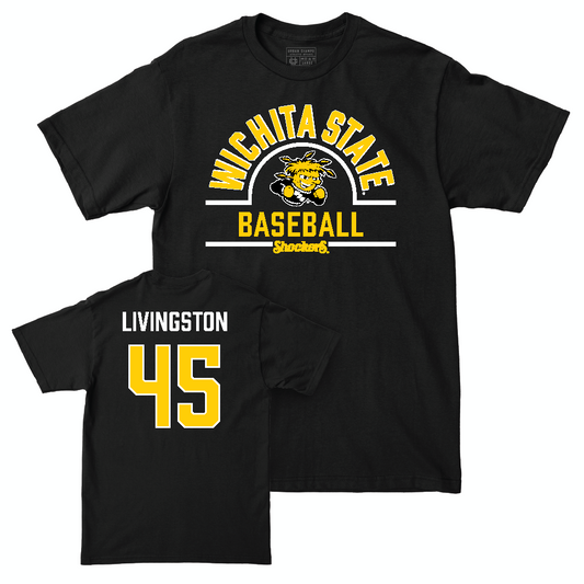 Wichita State Baseball Black Arch Tee  - Josh Livingston