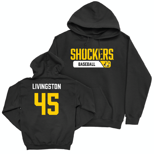 Wichita State Baseball Black Staple Hoodie  - Josh Livingston