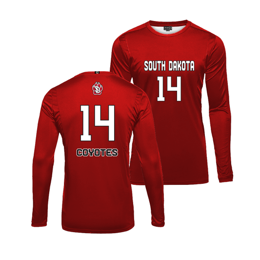 South Dakota Women's Volleyball Red Jersey - Amanda Loschen