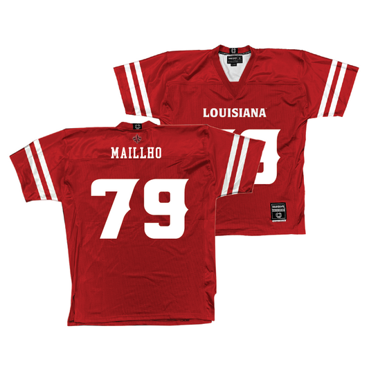 Louisiana Football Red Jersey - Mackey Maillho | #79