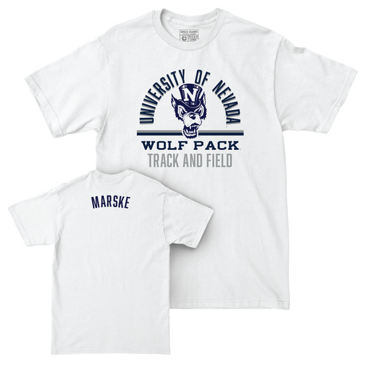 Nevada Women's Track & Field White Classic Comfort Colors Tee  - Sarah Marske