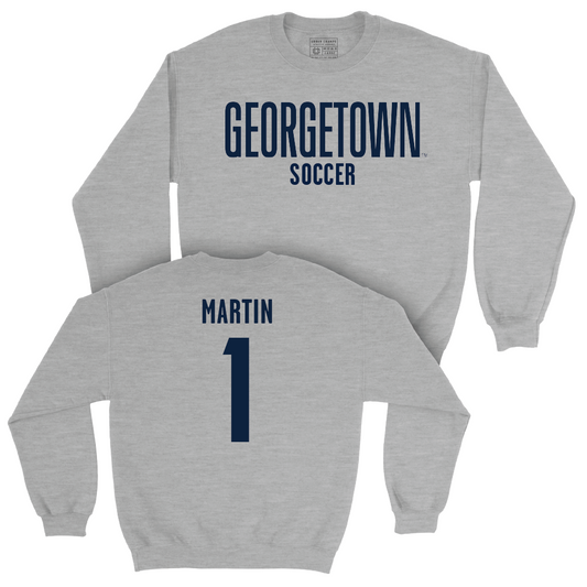 Georgetown Women's Soccer Sport Grey Wordmark Crew - Cara Martin