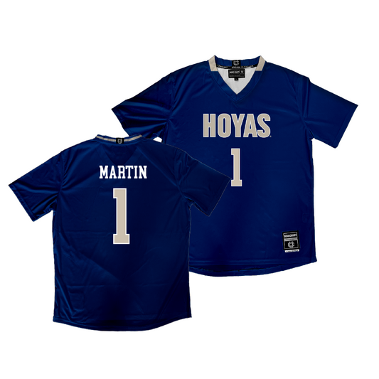 Georgetown Women's Soccer Navy Jersey - Cara Martin