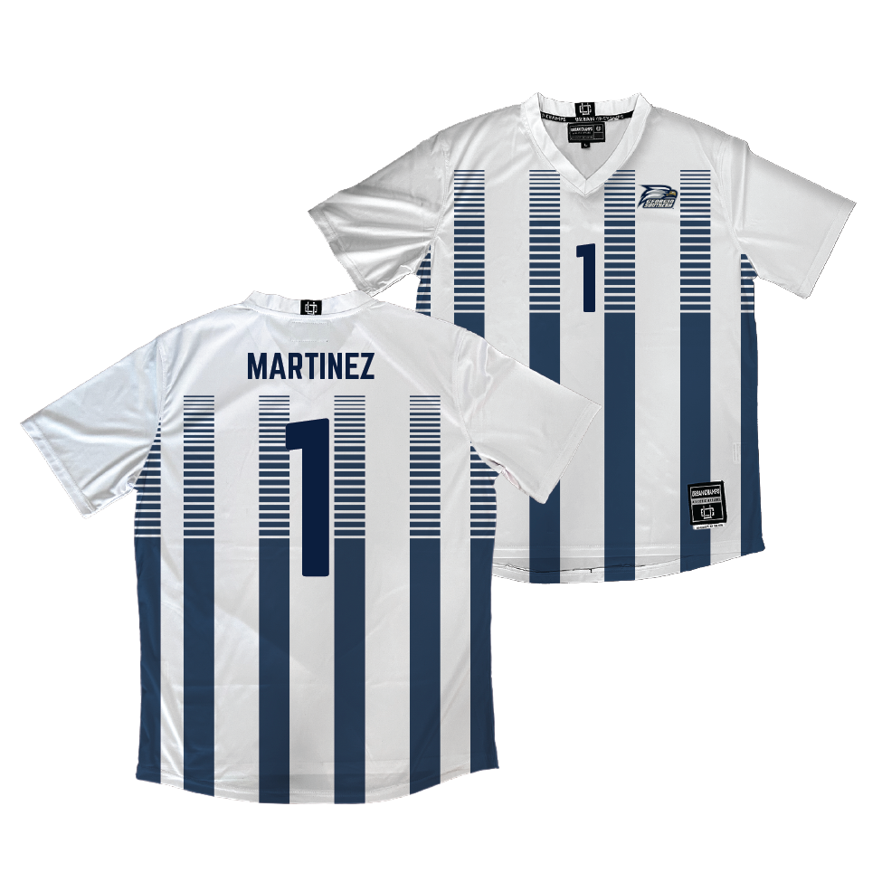 Georgia Southern Men's Soccer White Jersey  - Nathaniel Martinez