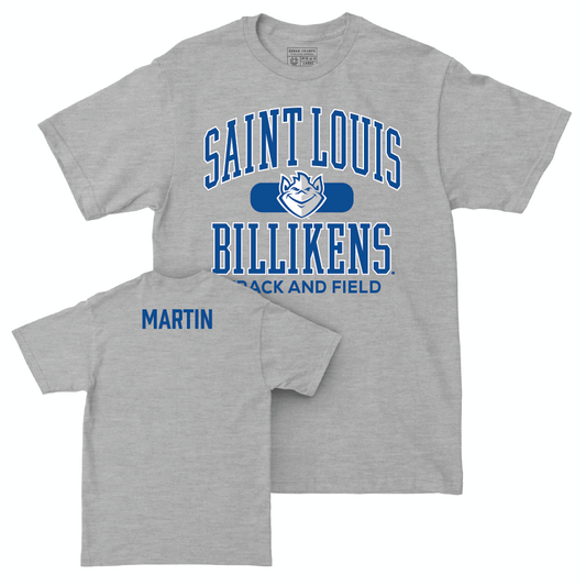 Saint Louis Men's Track & Field Sport Grey Classic Tee  - Aidan Martin